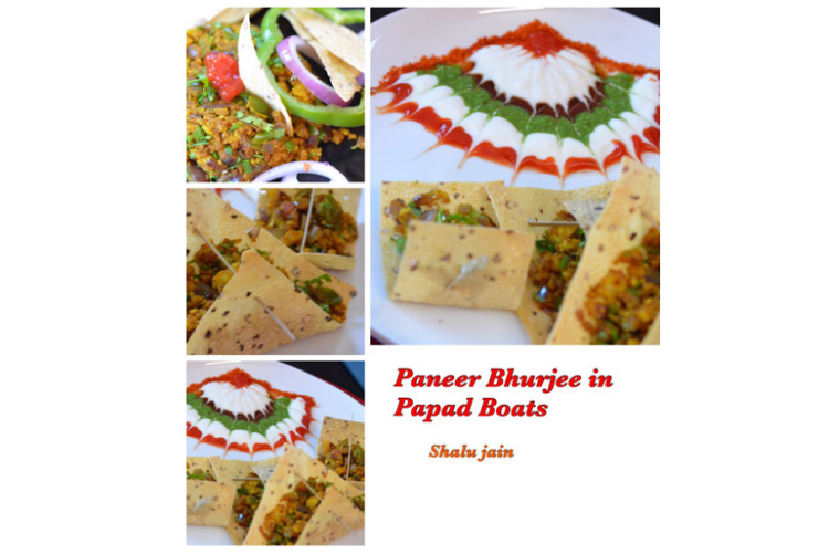 PANEER BHURJEE IN PAPAD BOATS