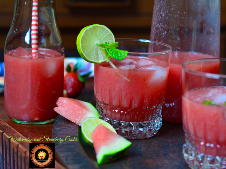 Watermelon and Strawberry Cooler
