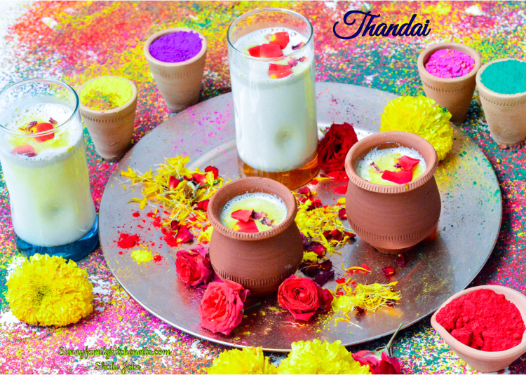 Thandai with homemade thandai Masala