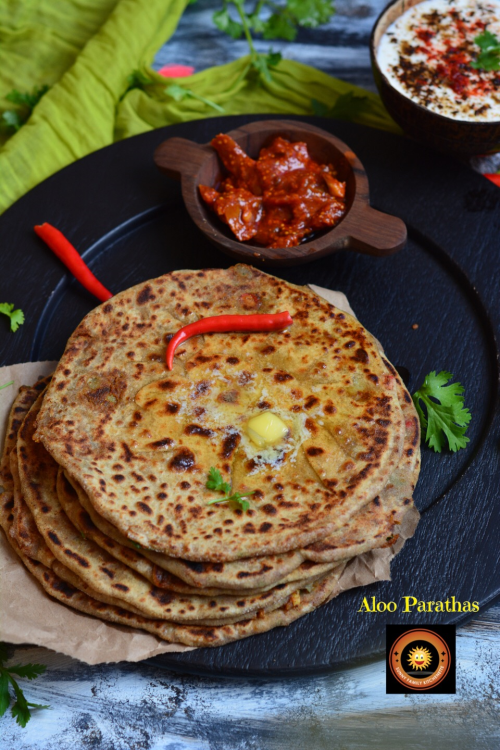 Aloo Parathas/ Punjabi Aloo Paratha/ Dhaba style Aloo Ka Paratha