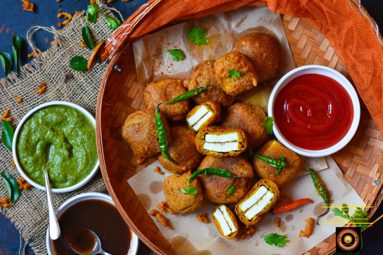 Paneer Pakoras (stuffed)