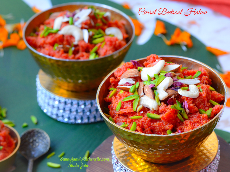 Carrot Beetroot Halwa/ Carrot Halwa/ Gajar ka Halwa