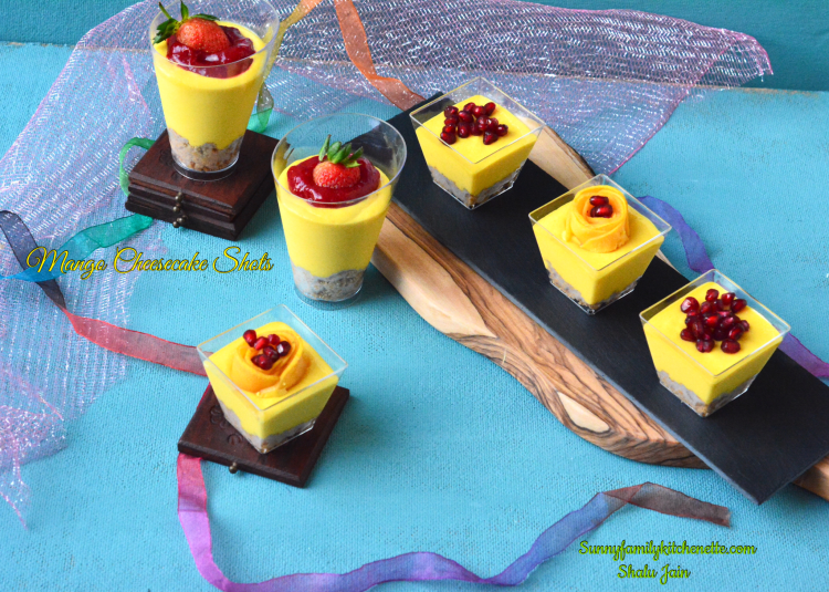 Mango Cheesecake Shots 