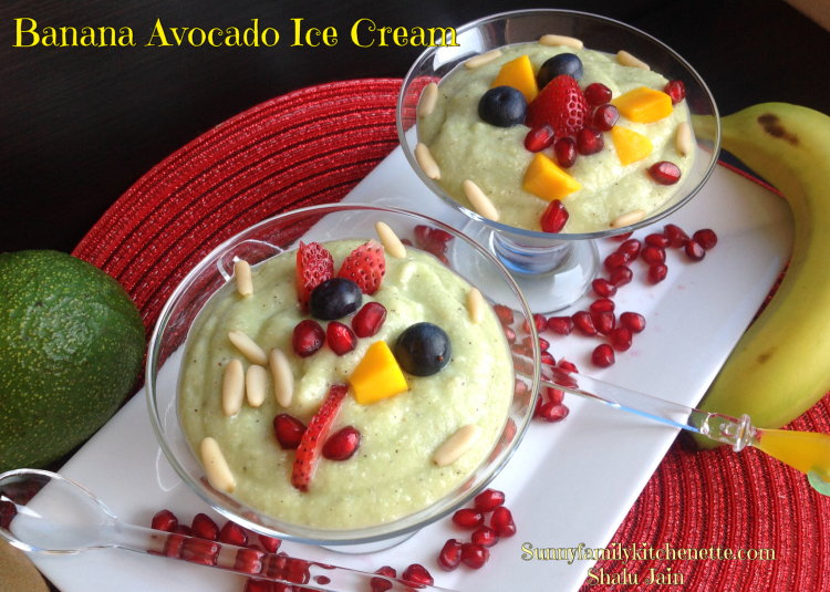 BANANA AVOCADO ICE CREAM