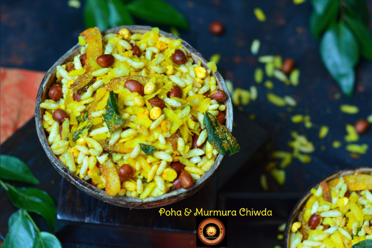 Poha & Murmura Chiwda/ Flat rice & Puffed Rice Snack