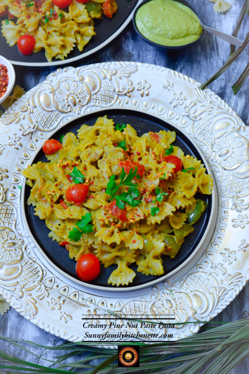 Creamy Pine Nut Paste Pasta